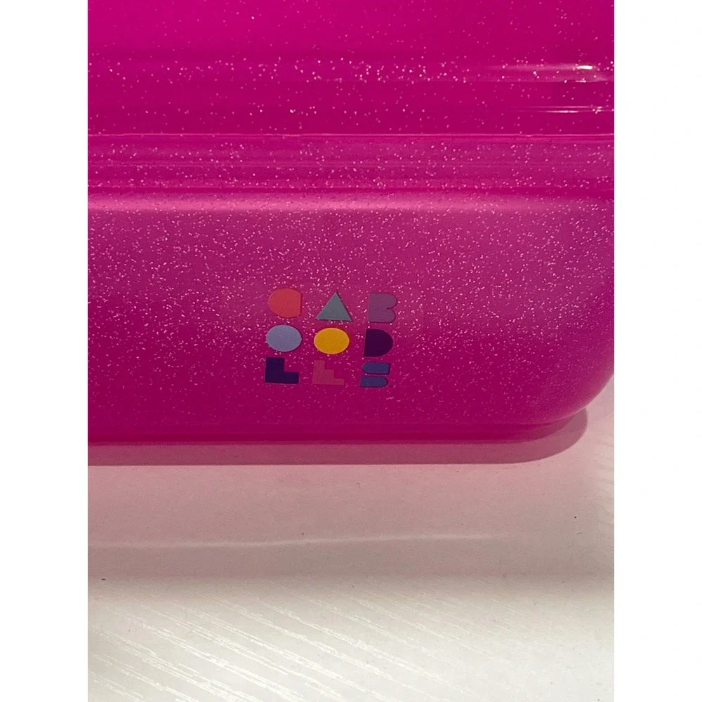 Caboodles On-The-Go Girl Makeup Case Hot Pink Glitter Sparkle‎ CAB5626 NEW